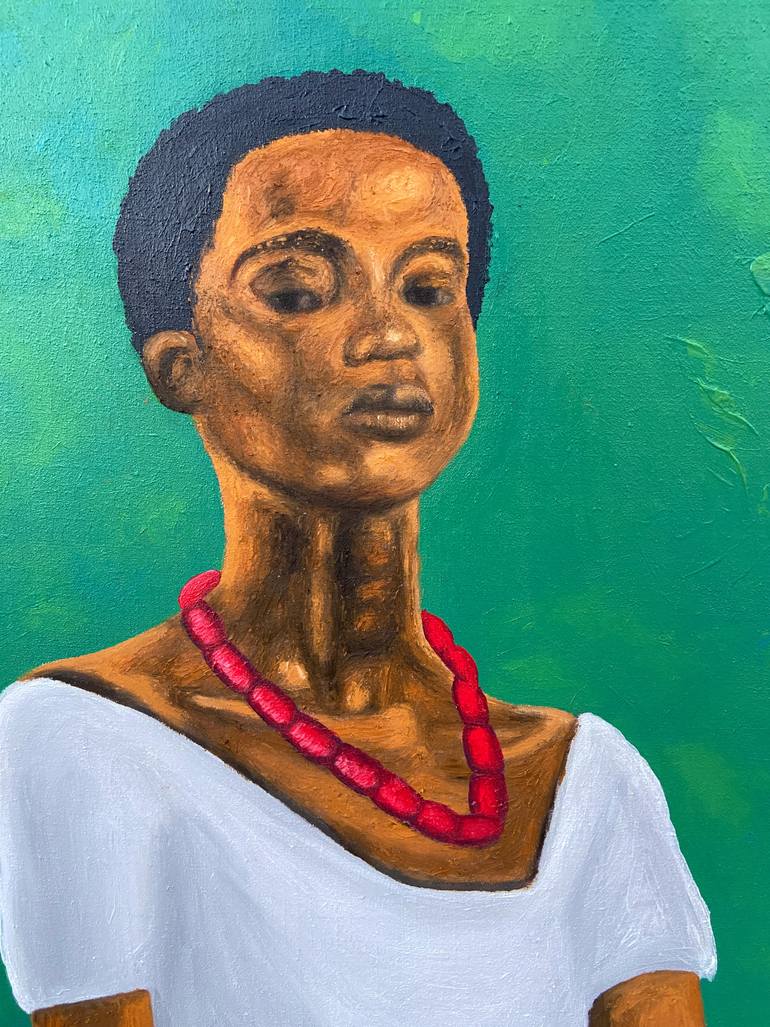 Original Realism Rural Life Painting by Timothy Olaniyi