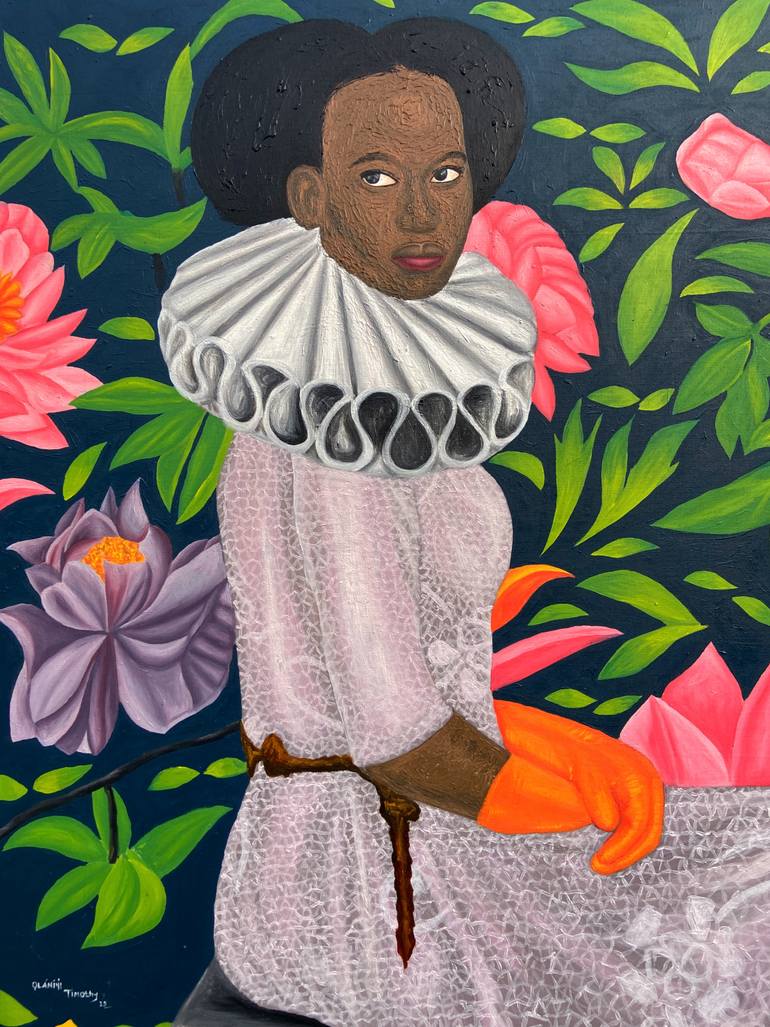 Original Figurative Women Painting by Timothy Olaniyi