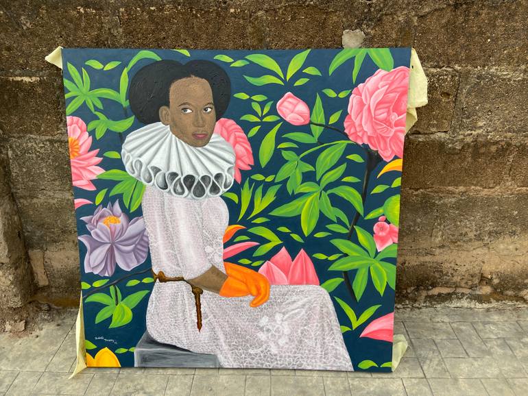 Original Figurative Women Painting by Timothy Olaniyi