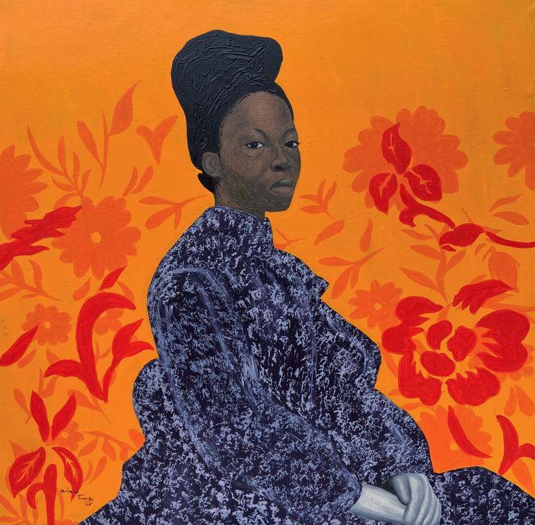 Original Figurative Women Painting by Timothy Olaniyi