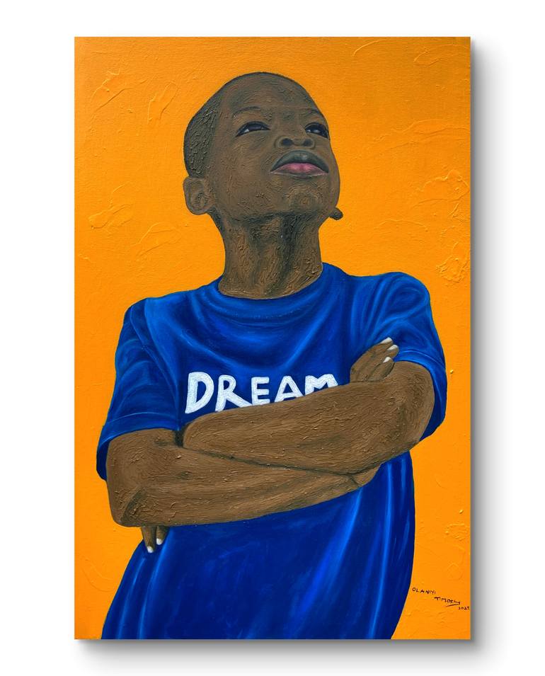 Original Expressionism Children Painting by Timothy Olaniyi