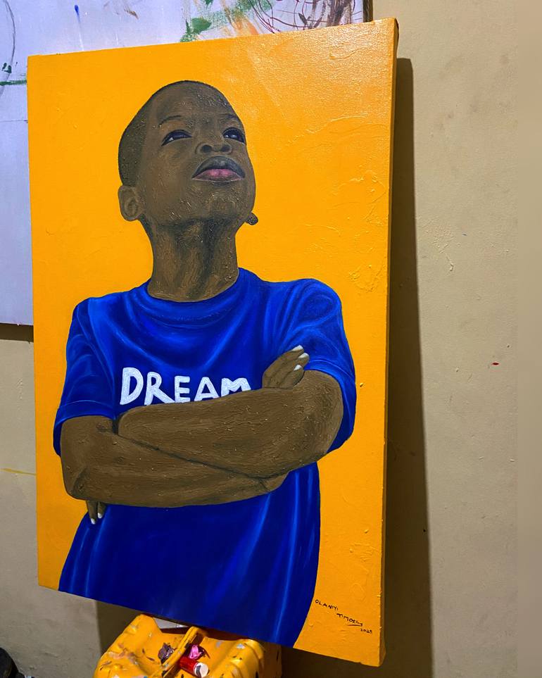 Original Expressionism Children Painting by Timothy Olaniyi