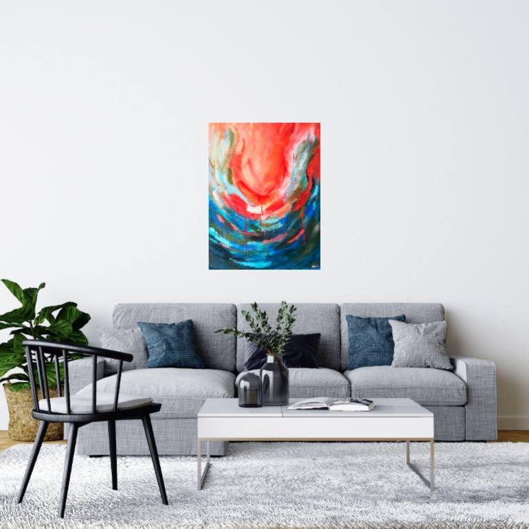 Original Abstract Painting by Ayşe Öztel