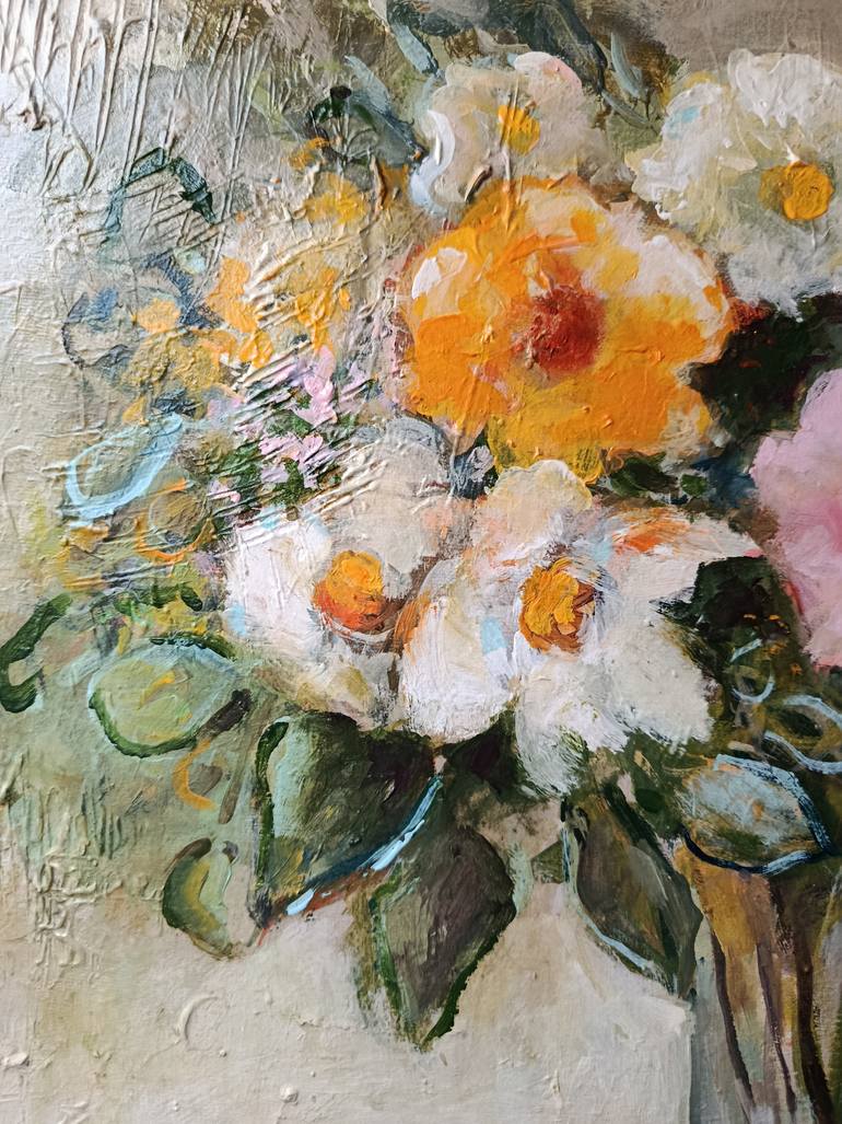 Original Contemporary Botanic Painting by Ayse Oztel