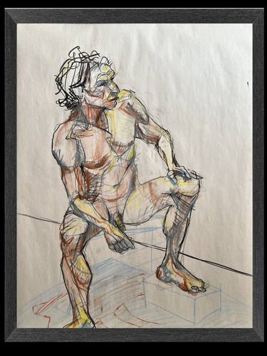 Original Figurative Nude Drawings by Ely Young