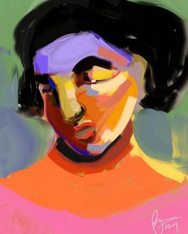 Original Abstract Expressionism Women Digital by Fantasia Putri