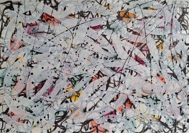 Original Abstract Expressionism Abstract Paintings by Vardan Kossaian