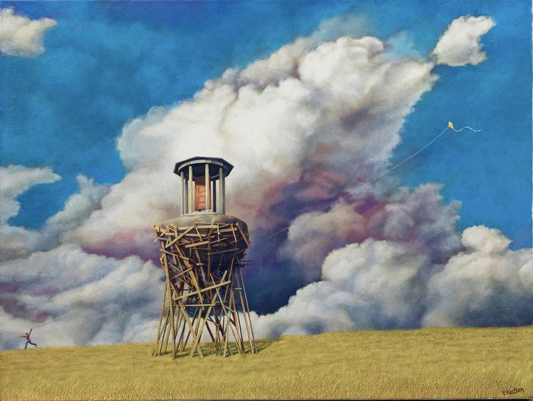 Leela And The Shrine Painting by Pat Watson | Saatchi Art