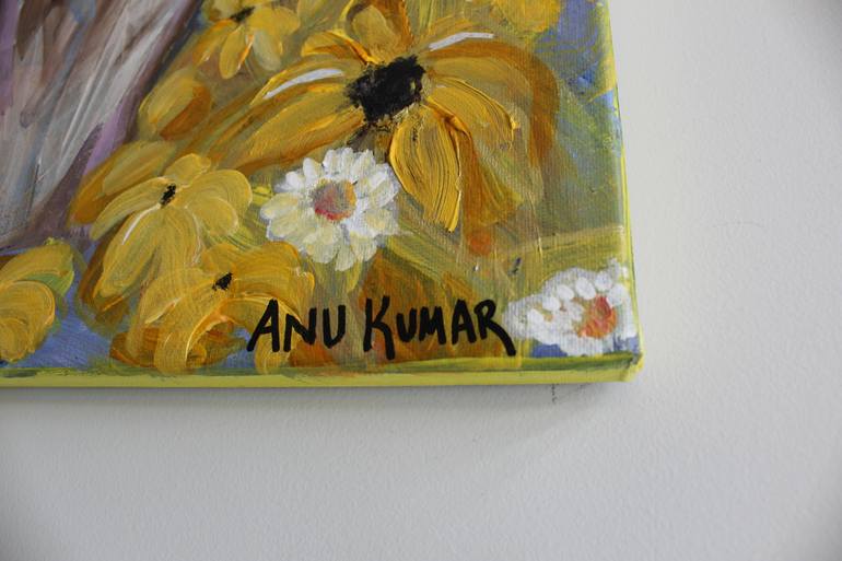 Original Contemporary Botanic Painting by Anu Kumar