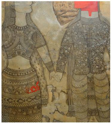 Original Abstract Expressionism Women Paintings by Meenakshi Jha Banerjee