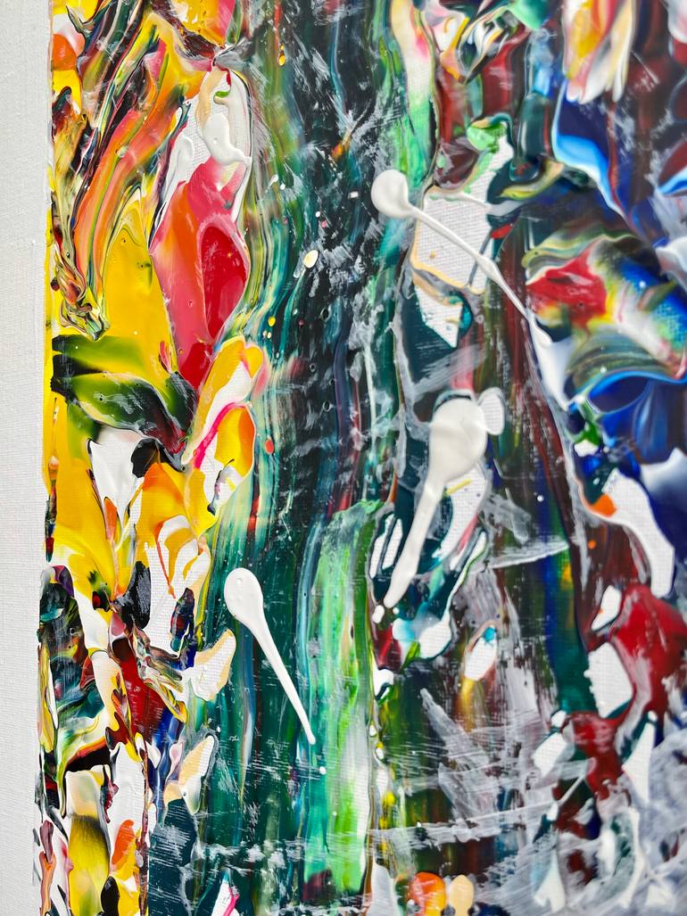 Original Abstract Expressionism Botanic Painting by Iryna Kuko