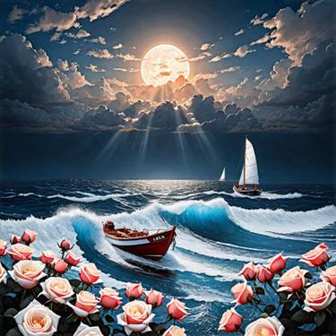 Original Seascape Digital by Yuri Khrushch