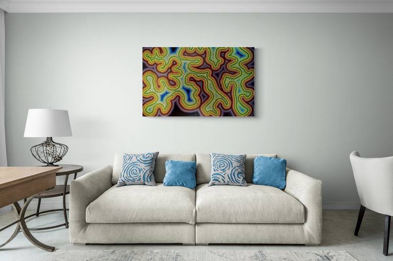 Original Abstract Painting by Marios C