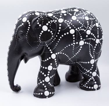 Original Black & White Animal Sculpture by M C