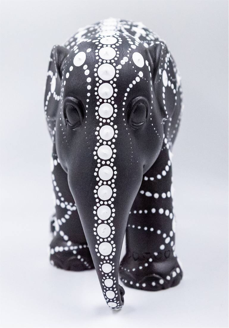 Original Black & White Animal Sculpture by Marios C