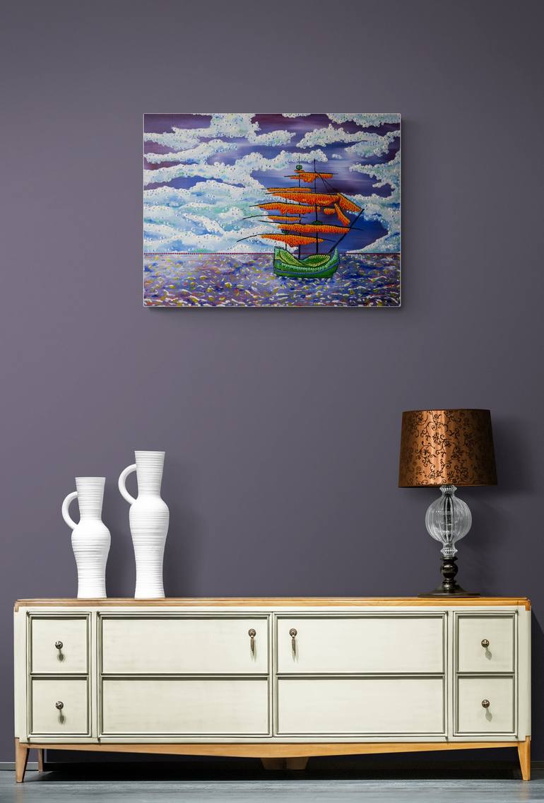 Original Seascape Painting by Marios C