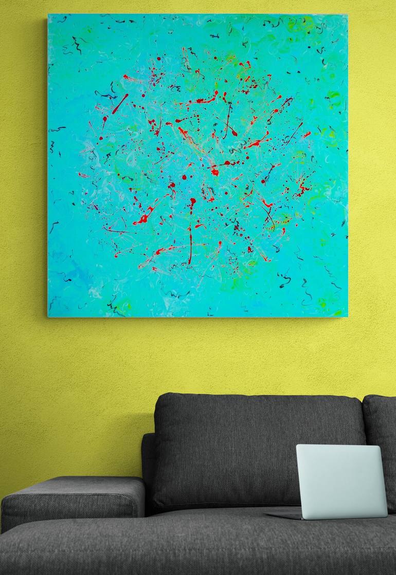 Original Abstract Expressionism Abstract Painting by Marios C