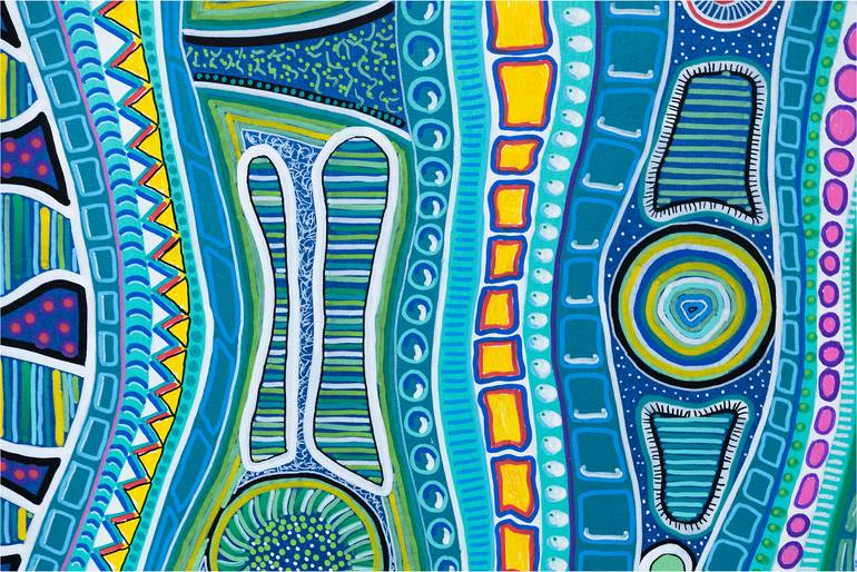 Original Abstract Expressionism Abstract Painting by M Czajkowski