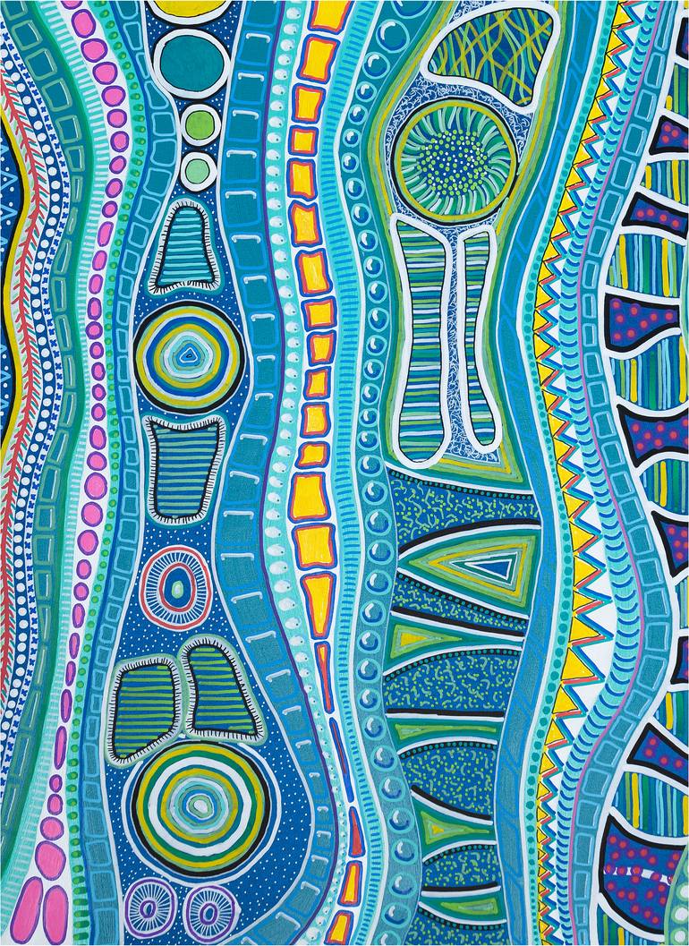 Original Abstract Expressionism Abstract Painting by M Czajkowski