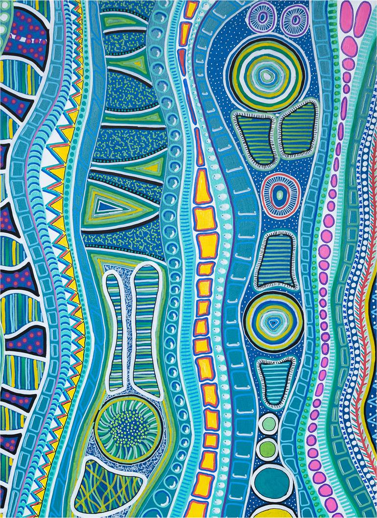 Original Abstract Expressionism Abstract Painting by M Czajkowski