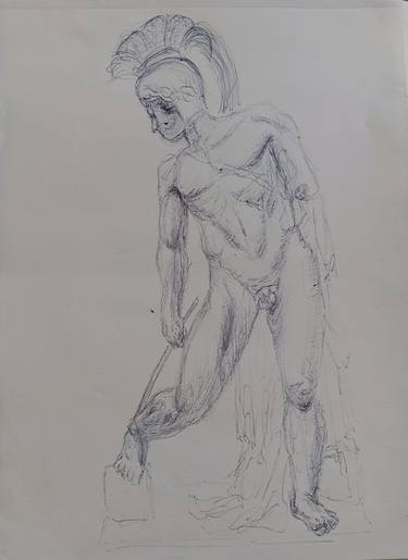 Original Classicism Classical Mythology Drawings by Arianna Conta