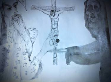 Original Folk Classical Mythology Printmaking by Jimetro Dorsey