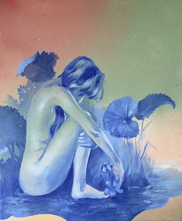 Original Surrealism Nude Paintings by Dariia Tsenzeria