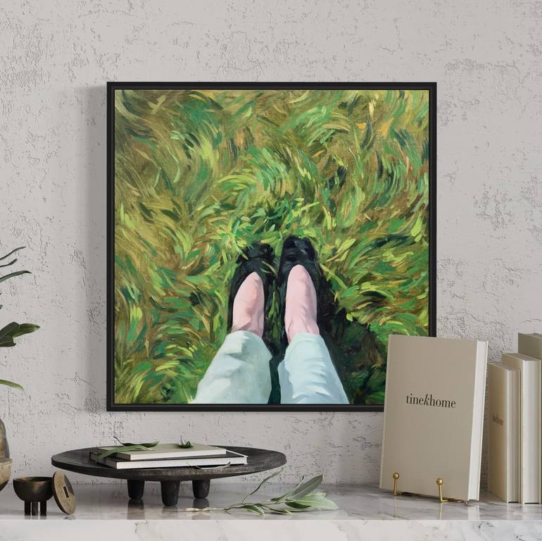 Original Contemporary Nature Painting by Dariia Tsenzeria