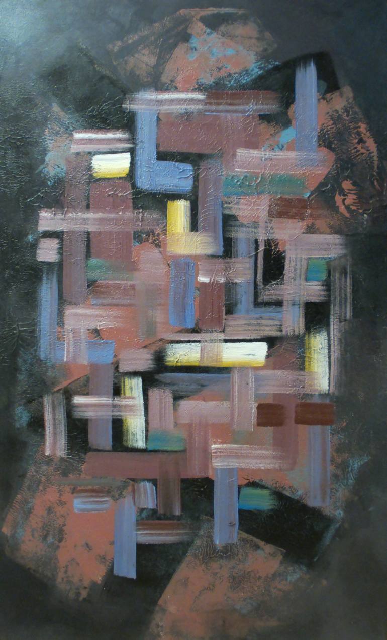 Original Abstract Expressionism Abstract Painting by Swantje Andersen