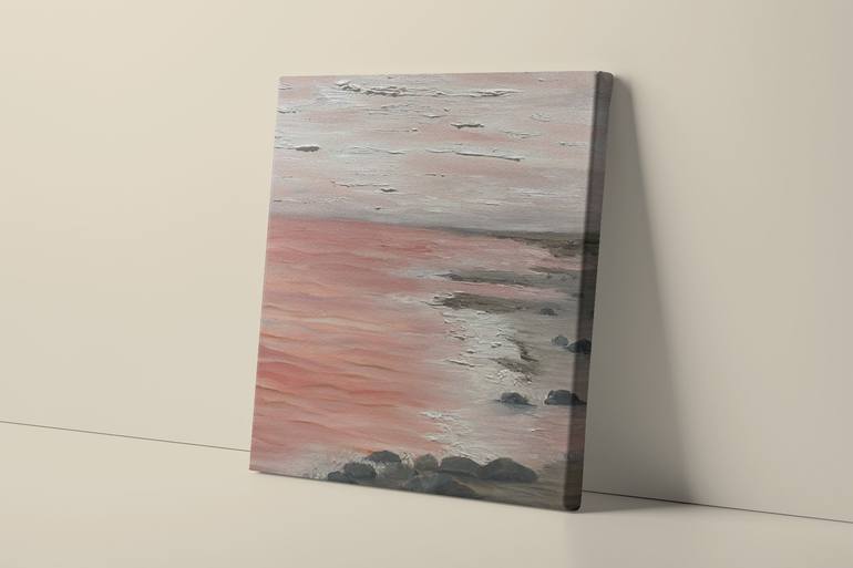 Original Abstract Beach Painting by Rinku Basu