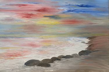 Original Abstract Seascape Paintings by Rinku Basu