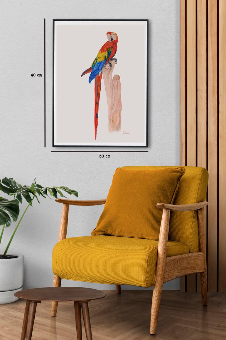 Original Documentary Animal Painting by Leticia Gama