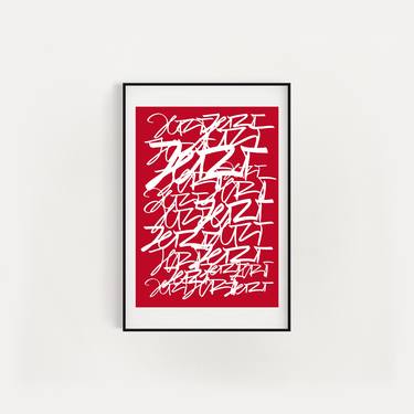 »JETZT«, serigraphy (white/dark red) thumb