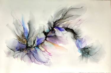 Original Abstract Floral Paintings by Meike Rapp-Ullmann
