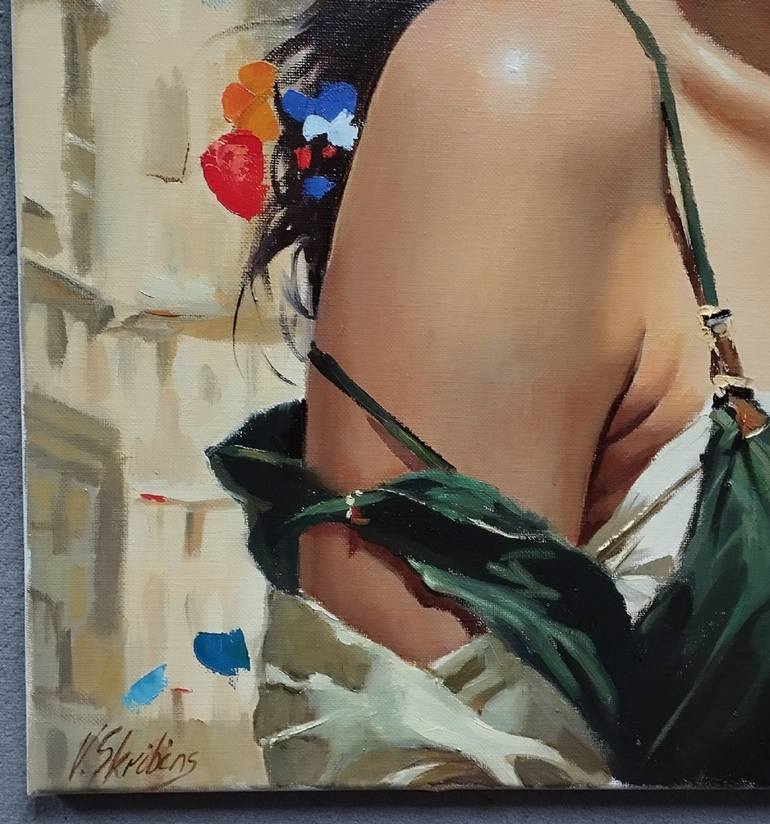 Original Figurative Women Painting by Valentin Skribins