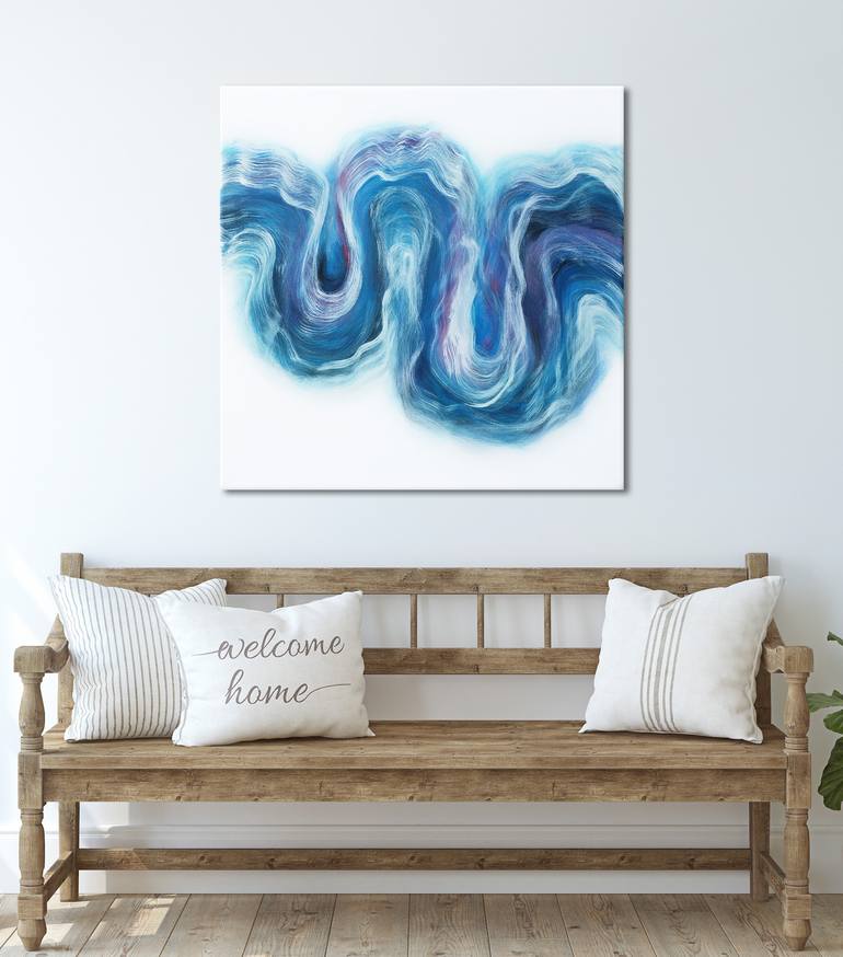 Original Abstract Love Painting by Miro Donau