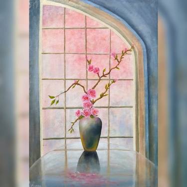 Original Art Deco Still Life Painting by Afneen Sajjad