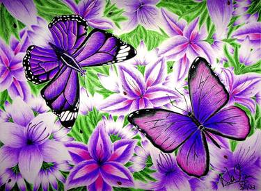 Original Floral Drawings by Natrina Gholston