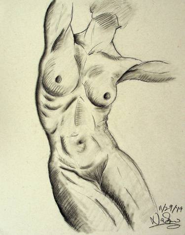 Original Illustration Nude Drawings by Natrina Gholston