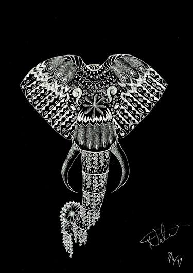 Original Black & White Animal Drawings by Natrina Gholston