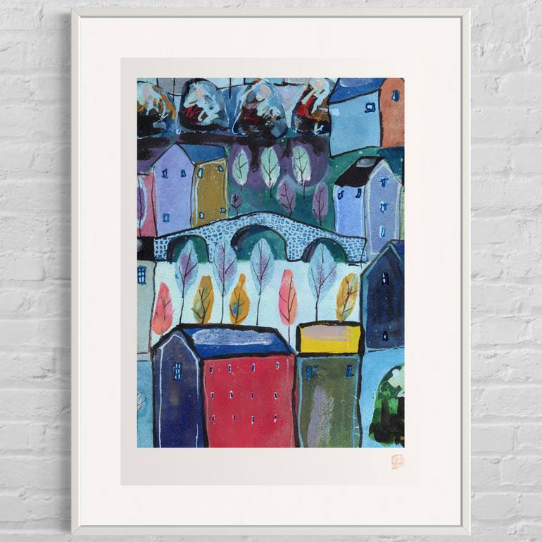 Original Expressionism Landscape Printmaking by Matt Brown