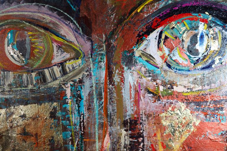 Original Cubism Abstract Painting by Shiva Mazloom