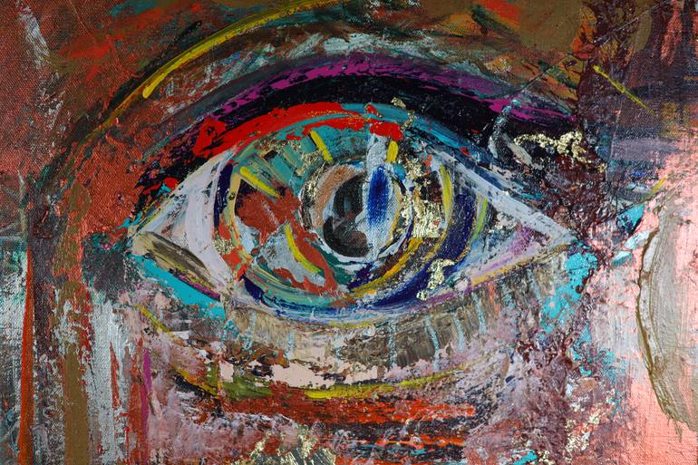 Original Cubism Abstract Painting by Shiva Mazloom
