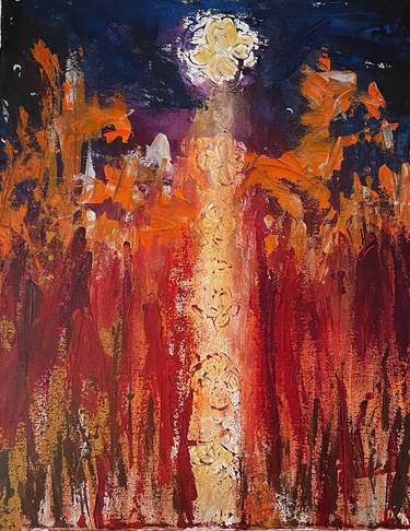 Original Abstract Expressionism Classical Mythology Paintings by Madhu S