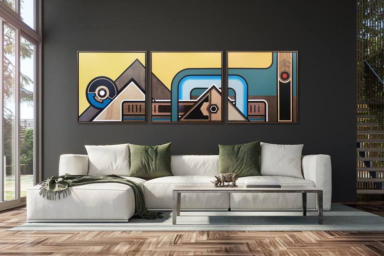 Original Contemporary Abstract Mixed Media by Christian Benoit
