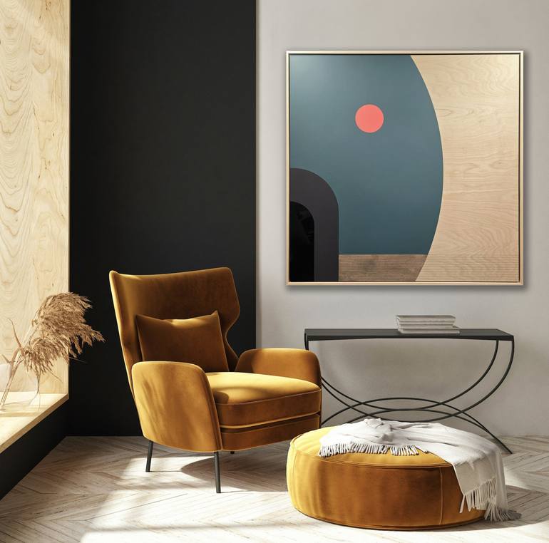 Original Bauhaus Abstract Mixed Media by Christian Benoit
