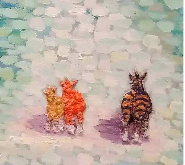 Original Figurative Animal Painting by Sanghee Cho