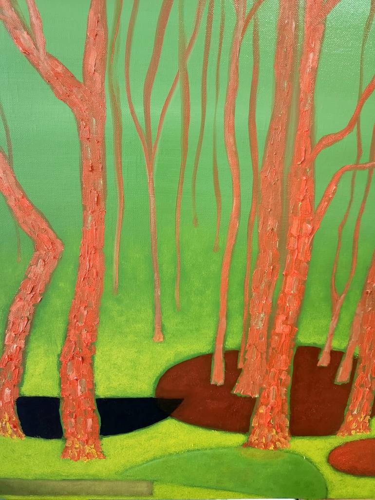 Original Impressionism Nature Painting by Sanghee Cho