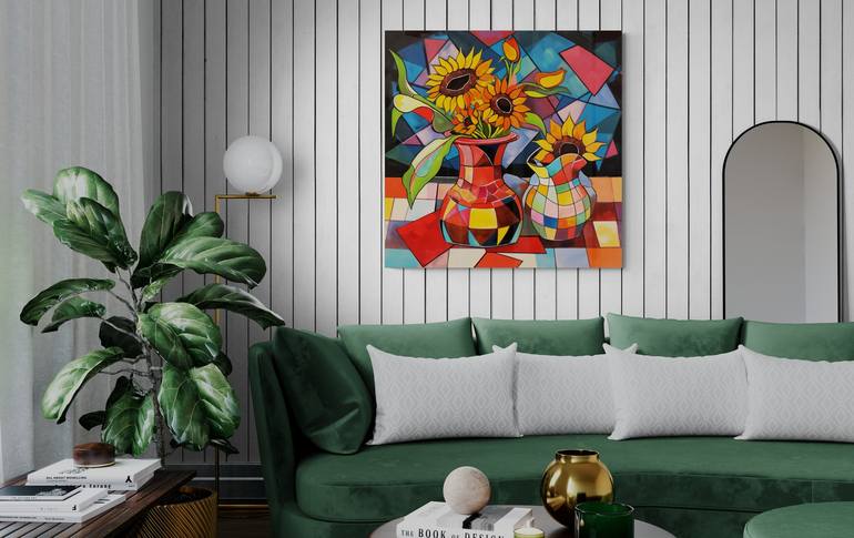 Original Abstract Geometric Digital by Lena Logart