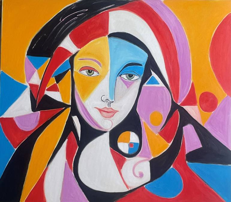 Print of Cubism Abstract Paintings by Lena Logart
